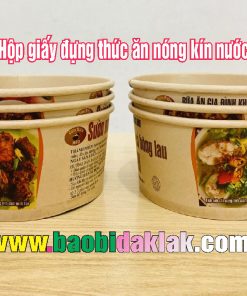 Hộp giấy đựng thức ăn nóng kín nước