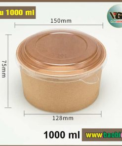 Tô giấy nâu 1000 ml