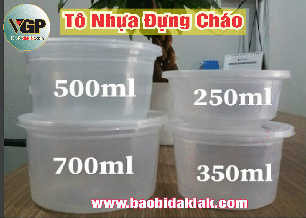 Tô nhựa đựng cháo BMT