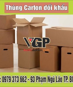 Thùng carton đối khẩu Daklak