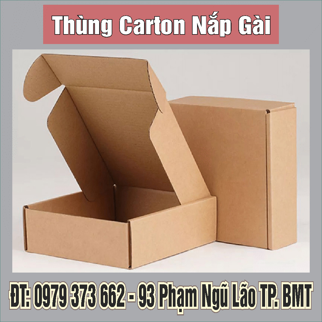 Thùng carton nắp gài Buôn Ma Thuột