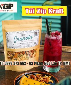 Túi zip Kraft