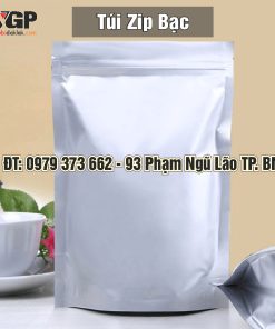 Túi zip bạc