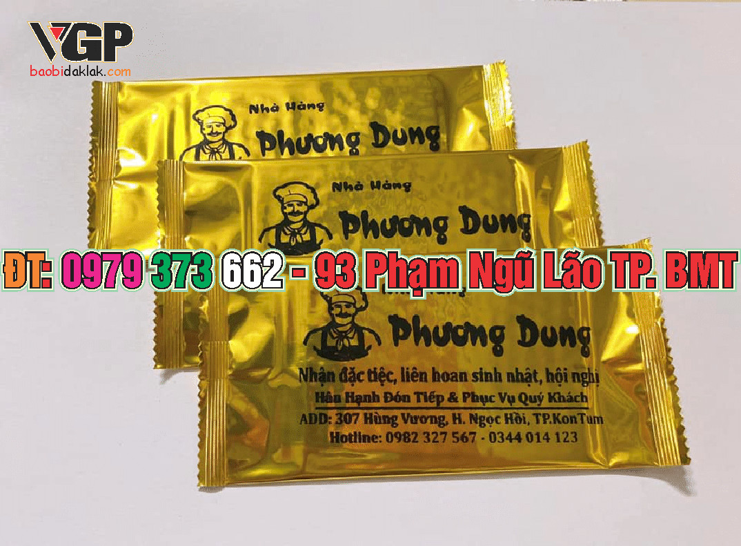 khăn lạnh màu vàng đồng
