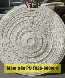 Mâm trần nhựa PU trống đồng Trắng nguyên bản F026-900